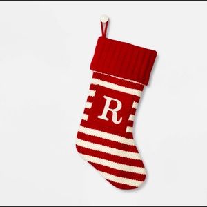 Brand new stocking letter R